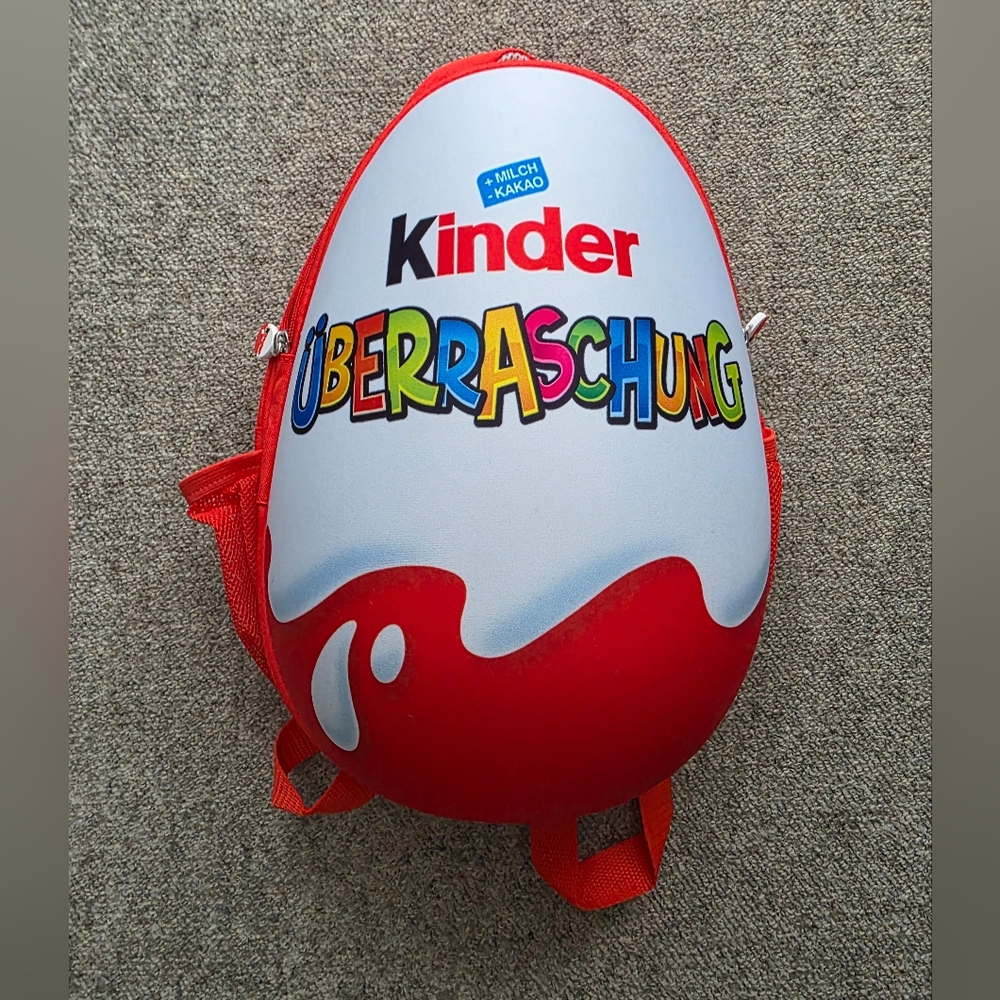 Collectible And RARE TO FIND Small Kinder Surprise Chocolate Egg Backback New